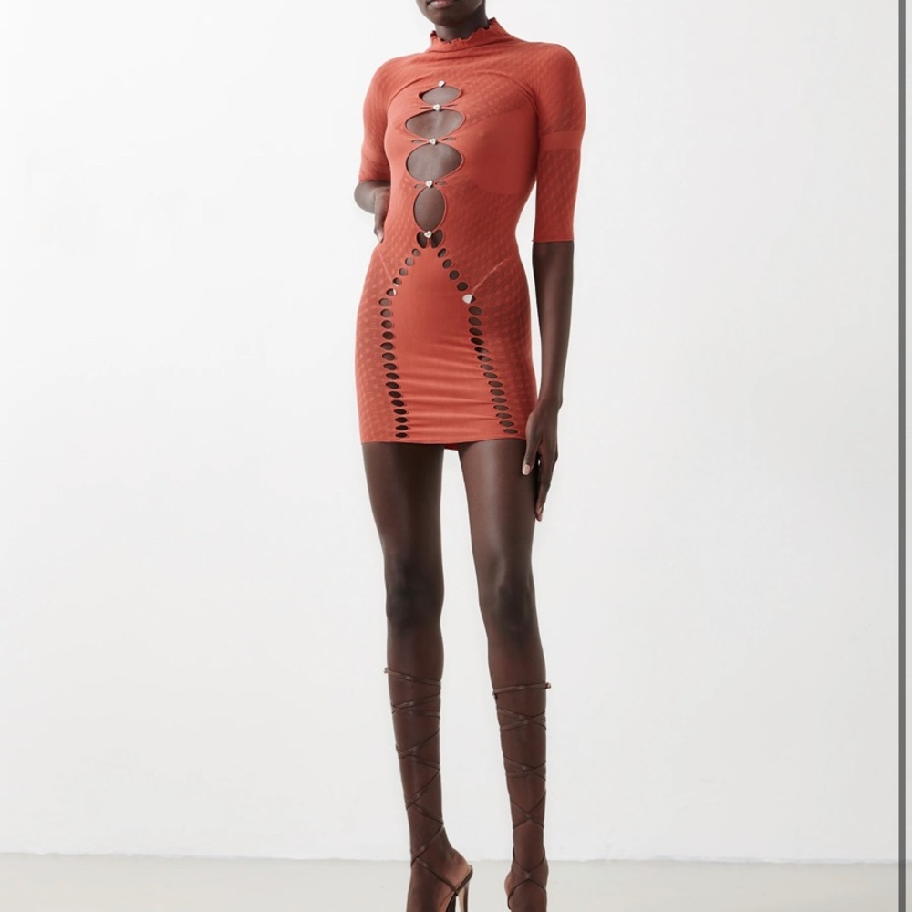 Poster Girl Pandora Dress Burnt Henna NEW